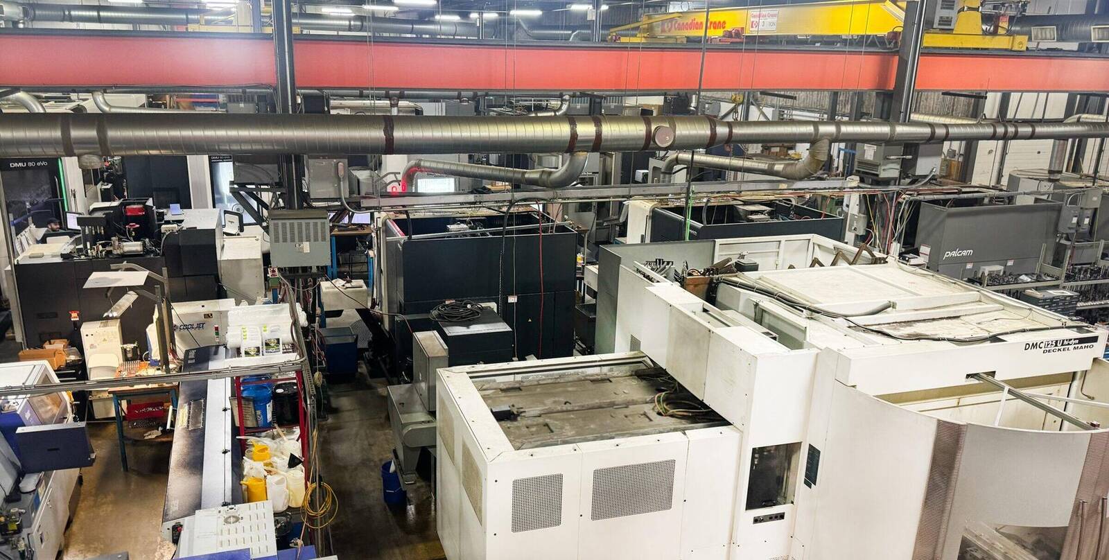 Palcam Technologies shop floor with DMG MORI five-axis CNC machines