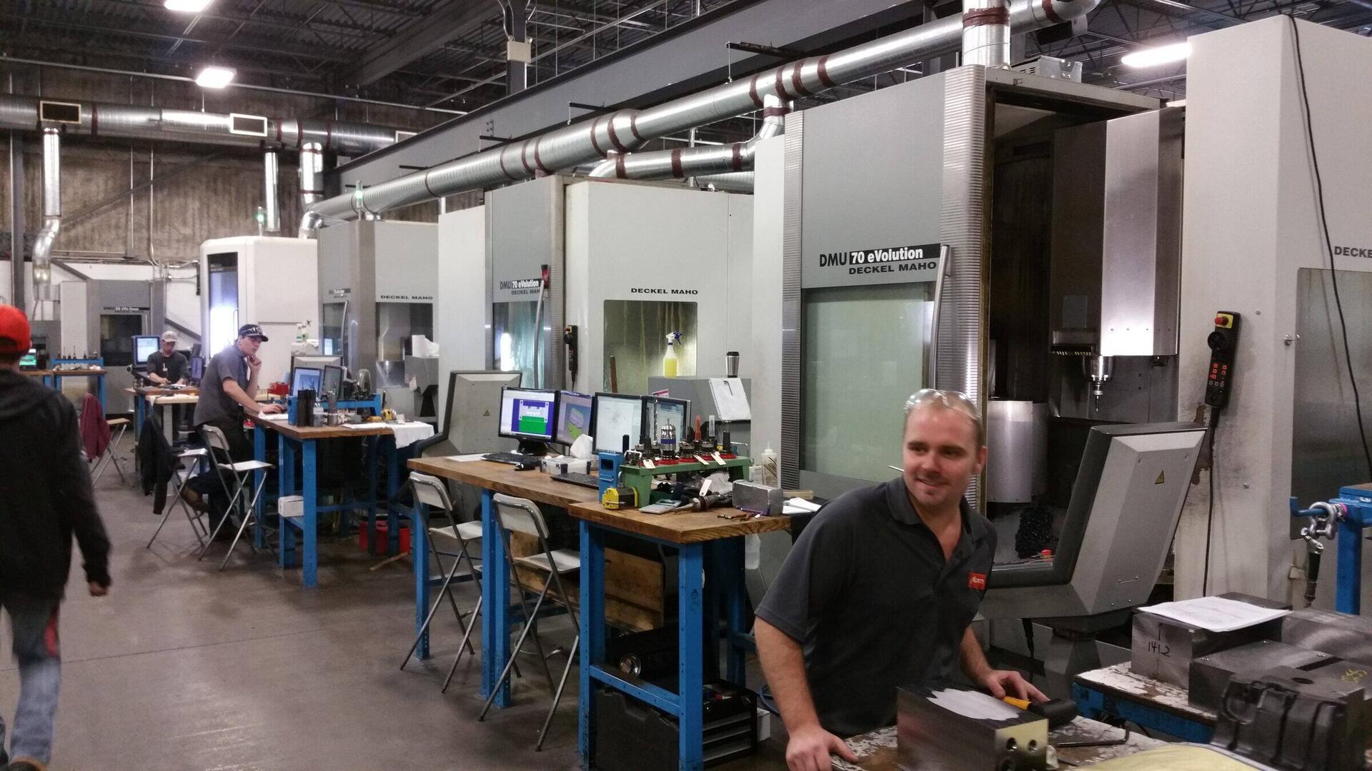 CNC operators at Palcam